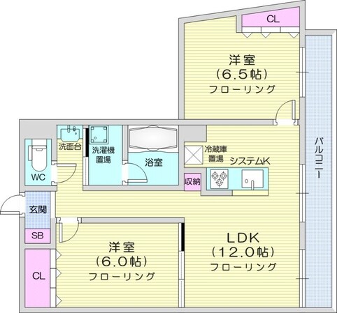 西１８丁目駅 徒歩9分 1階の物件間取画像